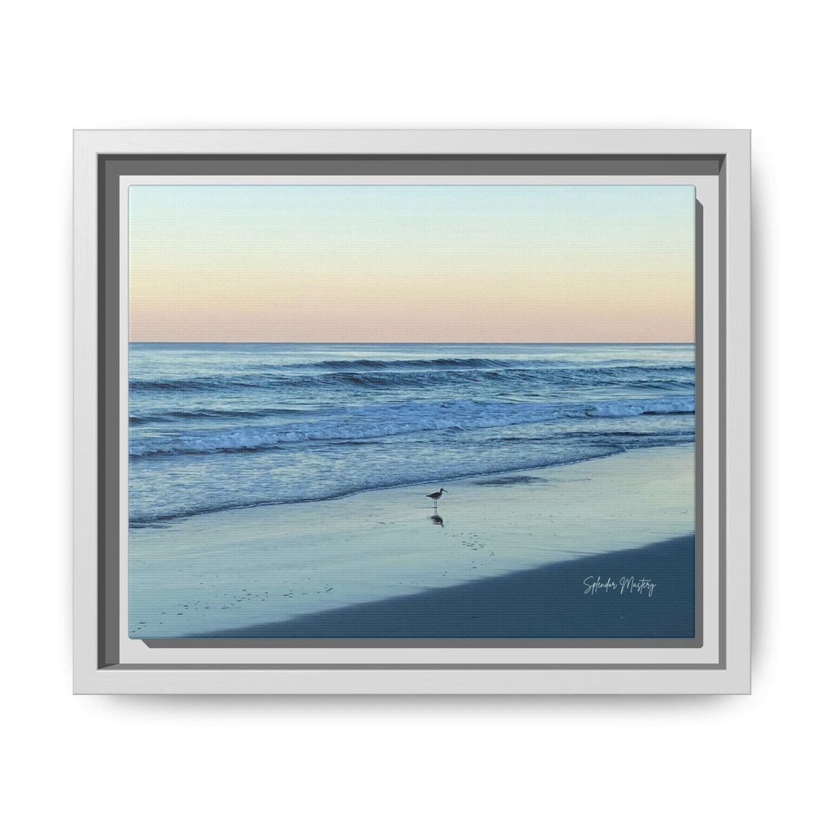 Ocean, Matte Canvas, Framed (Natural)