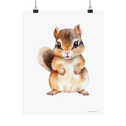 Chipmunk, Matte Vertical Poster