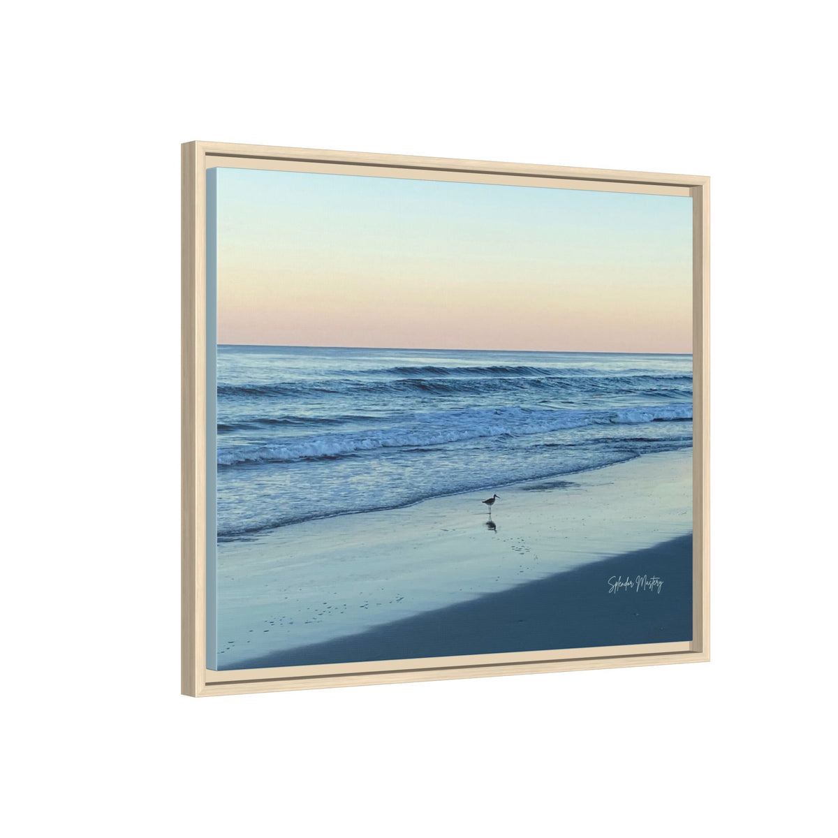 Ocean, Matte Canvas, Framed (Natural)