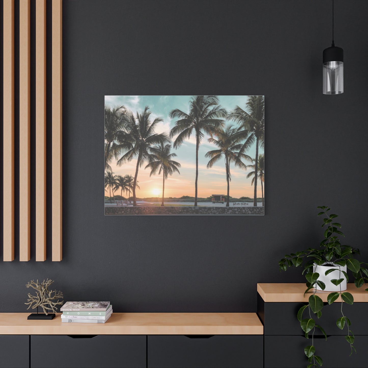 Palm Trees, Matte Canvas, Stretched, 1.25"