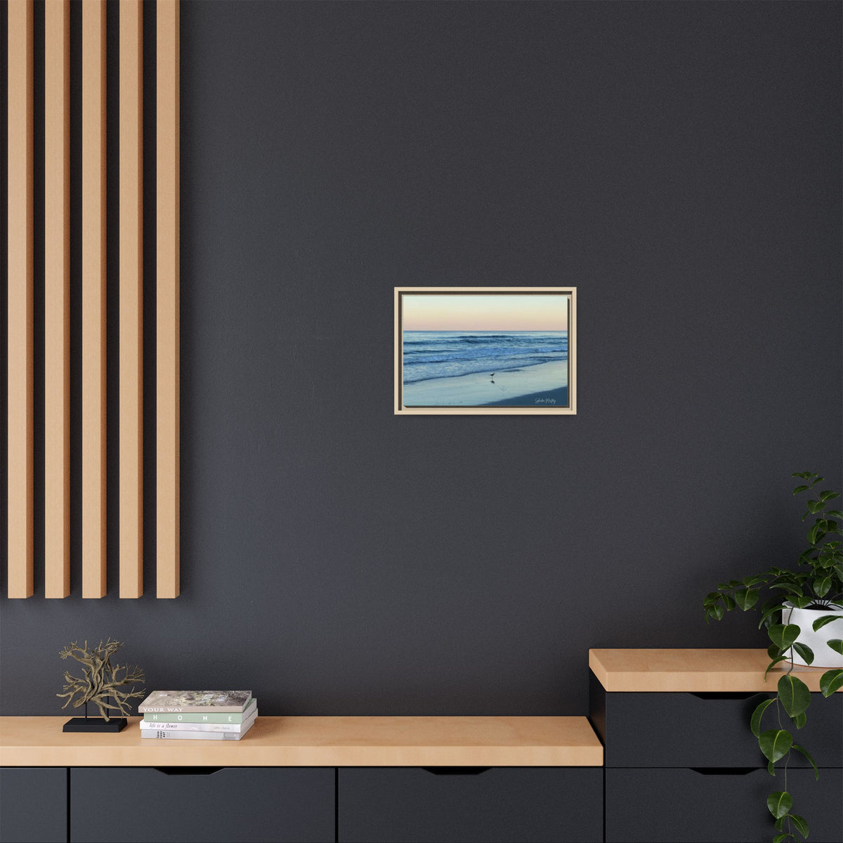 Ocean, Matte Canvas, Framed (Natural)
