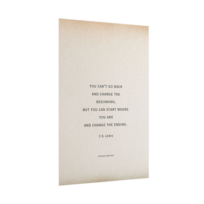 C.S. Lewis Quote, Poster
