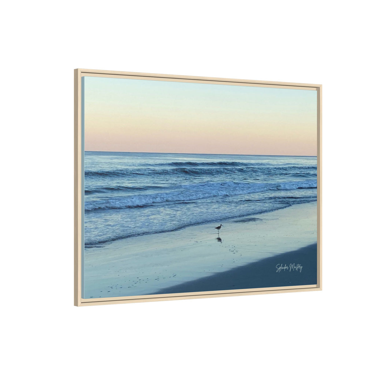 Ocean, Matte Canvas, Framed (Natural)