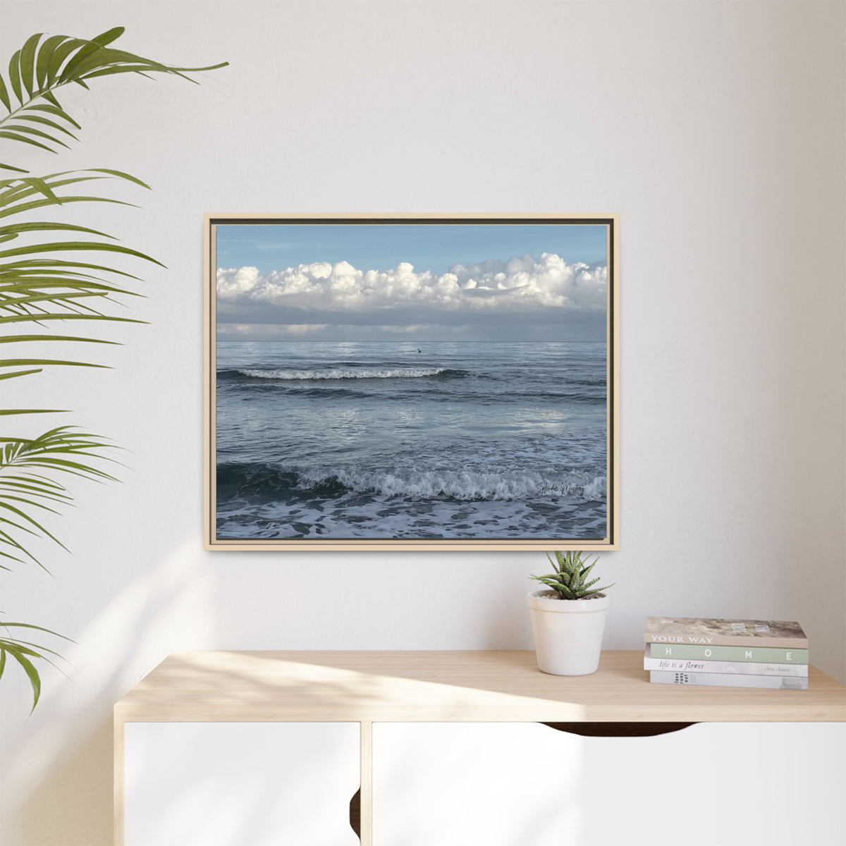 Ocean - Matte Canvas, Framed (Natural)