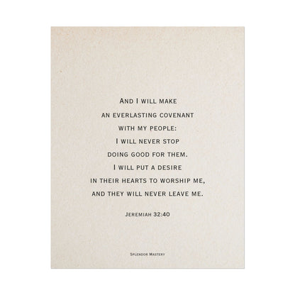 Jeremiah 32:40, Poster