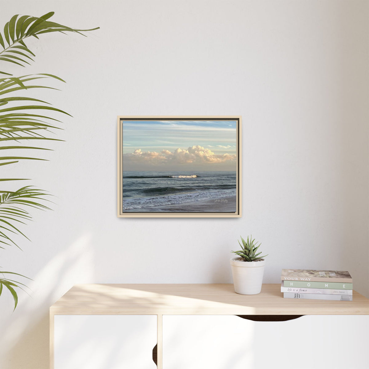 Ocean - Matte Canvas, Framed (Natural)