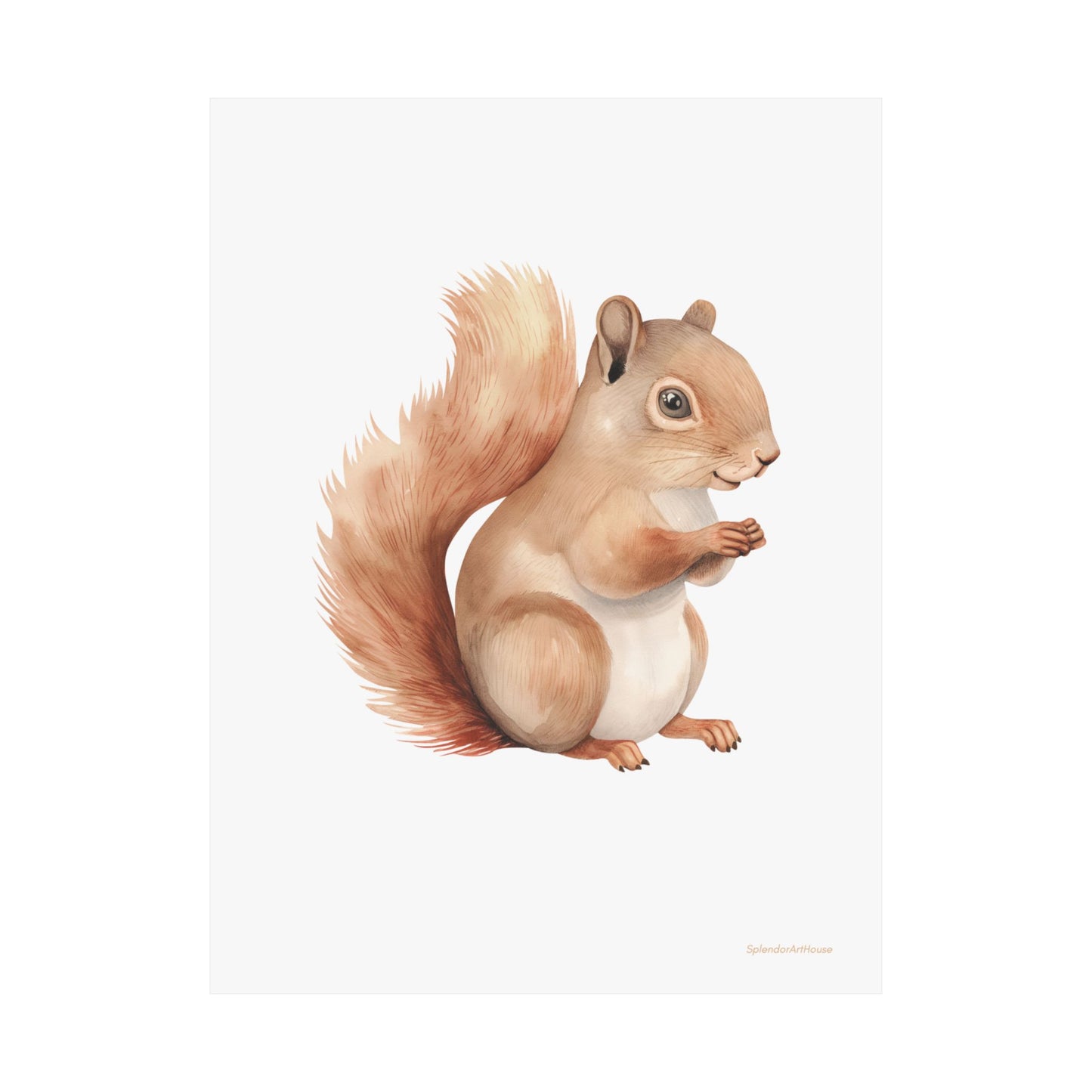 Squirrel, Matte Vertical Poster