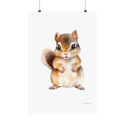 Chipmunk, Matte Vertical Poster