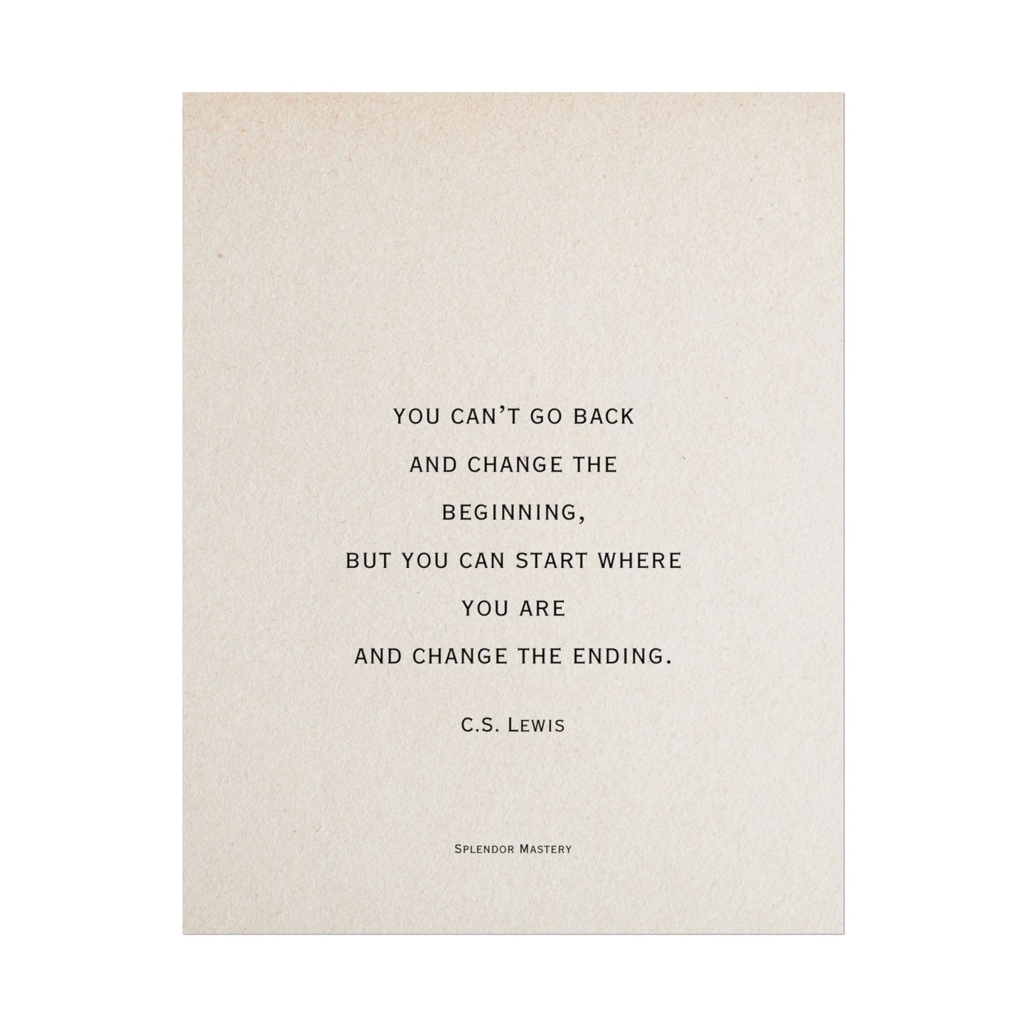 C.S. Lewis Quote, Poster