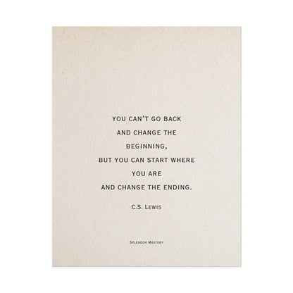 C.S. Lewis Quote, Poster