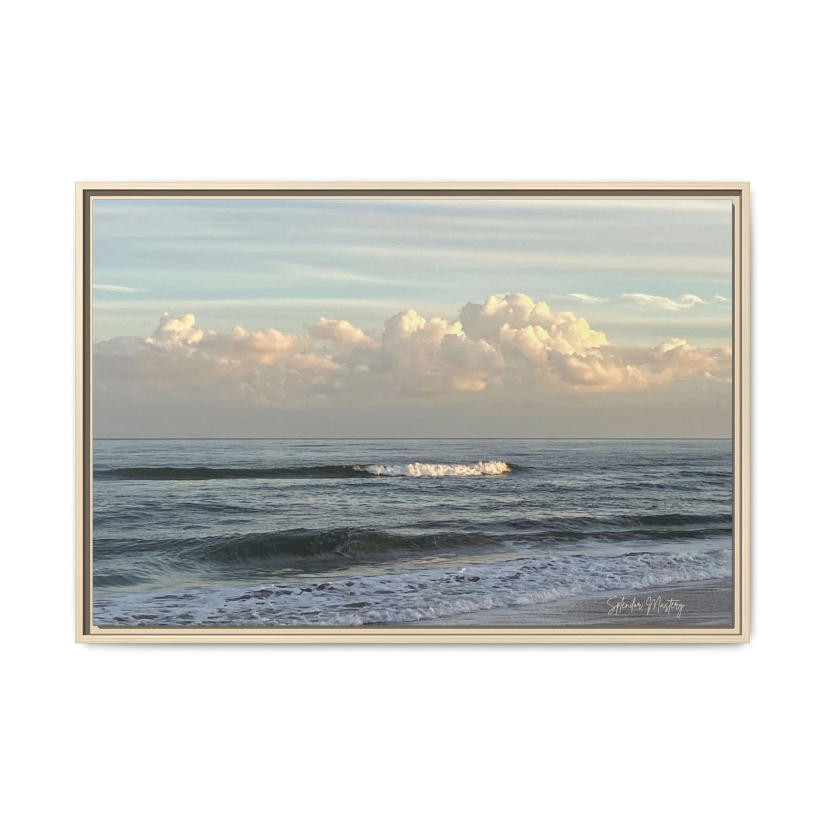 Ocean - Matte Canvas, Framed (Natural)