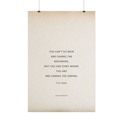 C.S. Lewis Quote, Poster