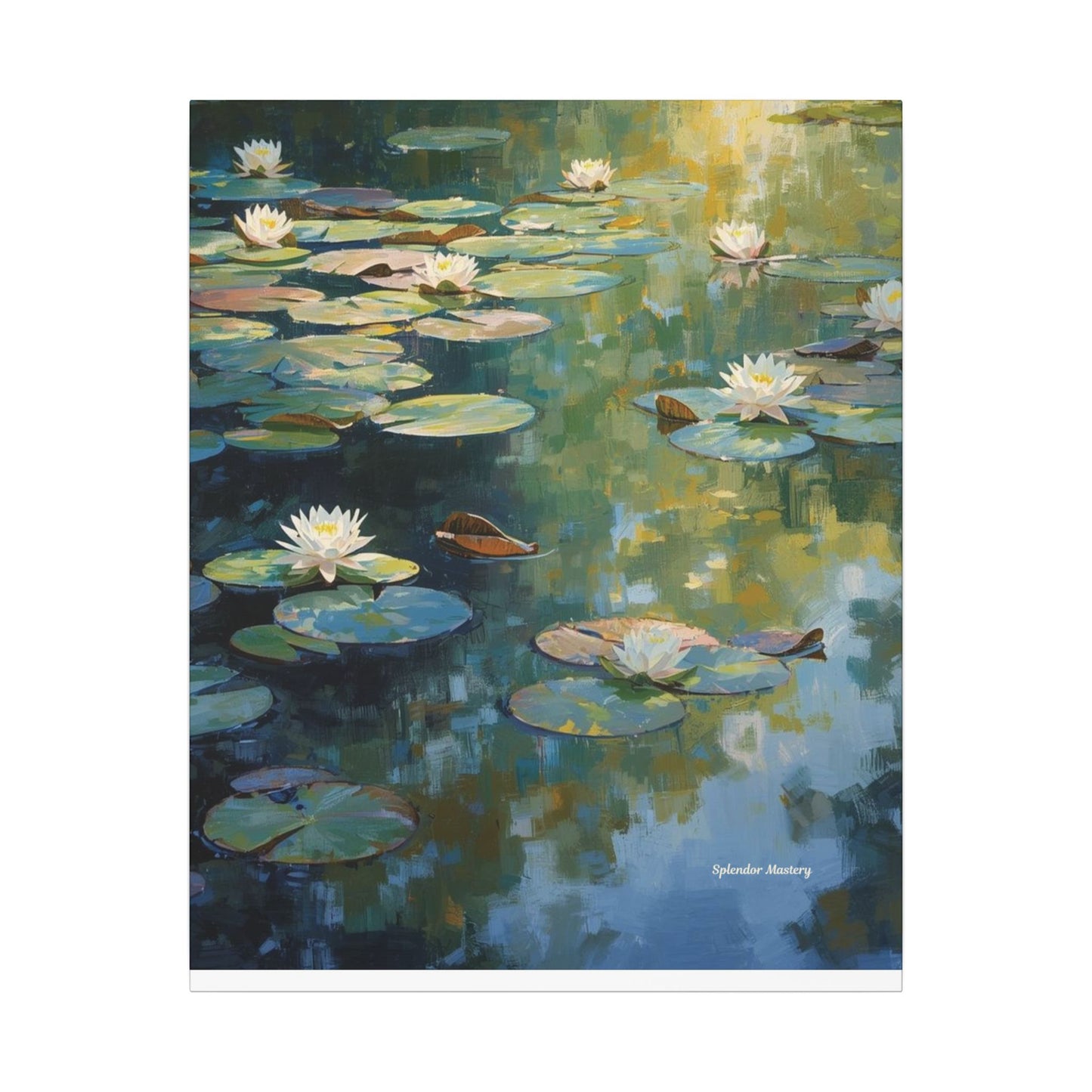 Water Lilies, Matte Canvas, Stretched, 0.75"