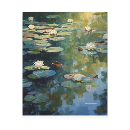 Water Lilies, Matte Canvas, Stretched, 0.75"