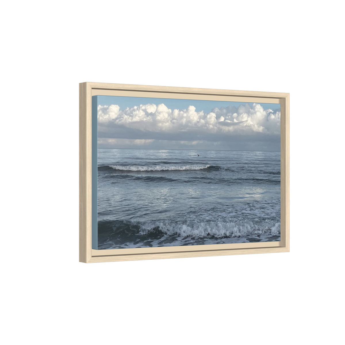 Ocean - Matte Canvas, Framed (Natural)