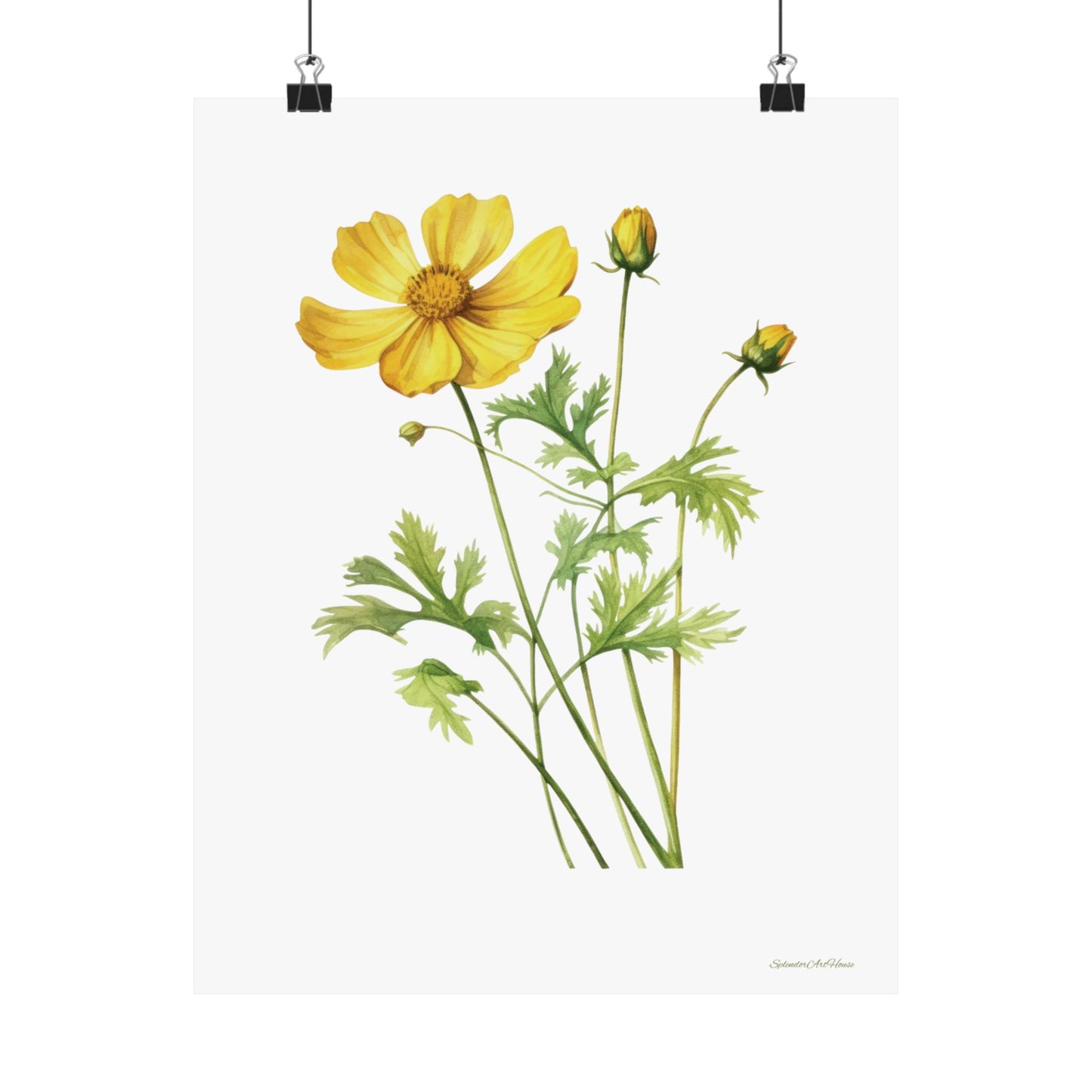 Floral, Matte Vertical Poster