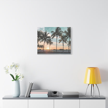 Palm Trees, Matte Canvas, Stretched, 1.25"