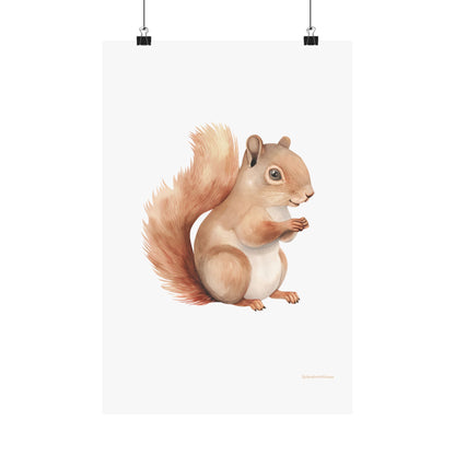 Squirrel, Matte Vertical Poster