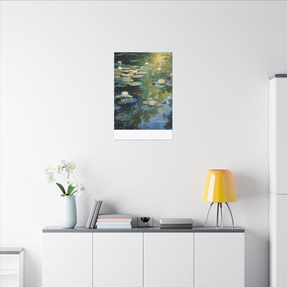 Water Lilies, Matte Canvas, Stretched, 0.75"