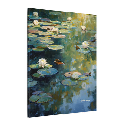 Water Lilies, Matte Canvas, Stretched, 0.75"