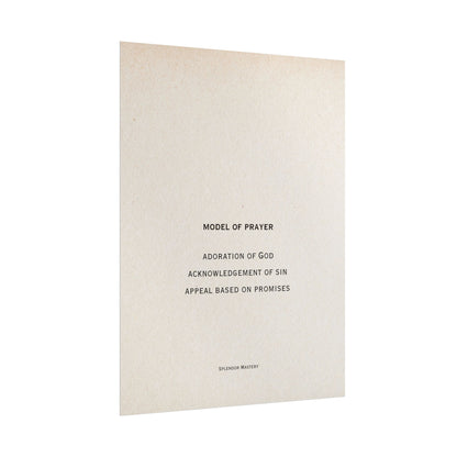 Model of Prayer Poster
