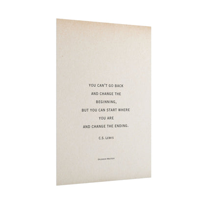 C.S. Lewis Quote, Poster