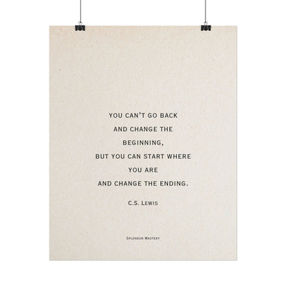 C.S. Lewis Quote, Poster