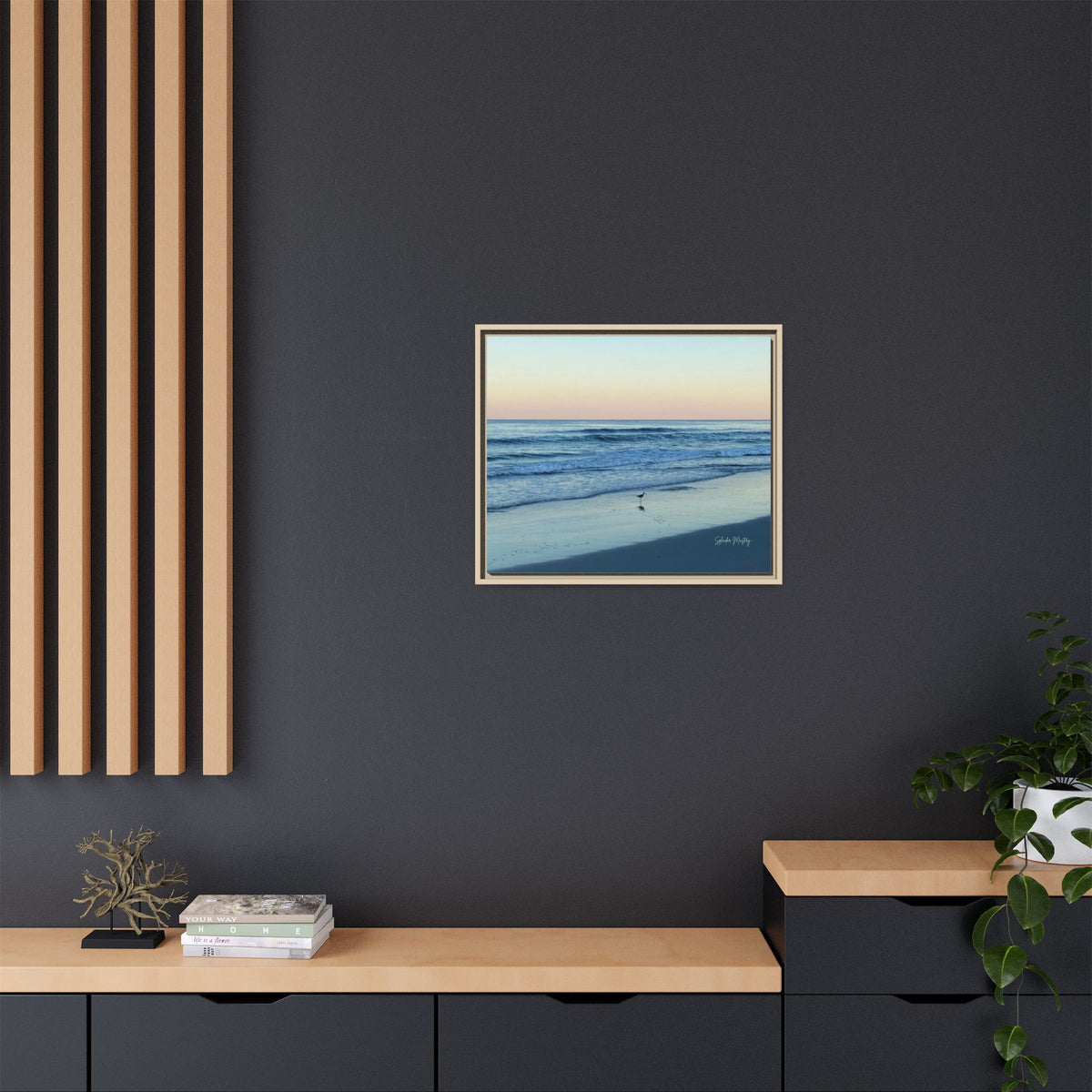Ocean, Matte Canvas, Framed (Natural)