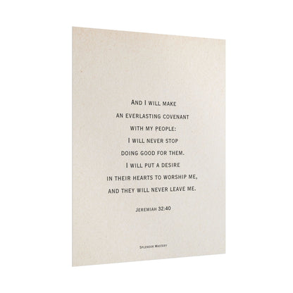 Jeremiah 32:40, Poster