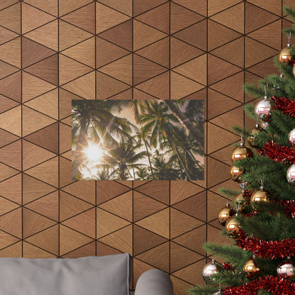 Palm Trees, Matte Horizontal Poster