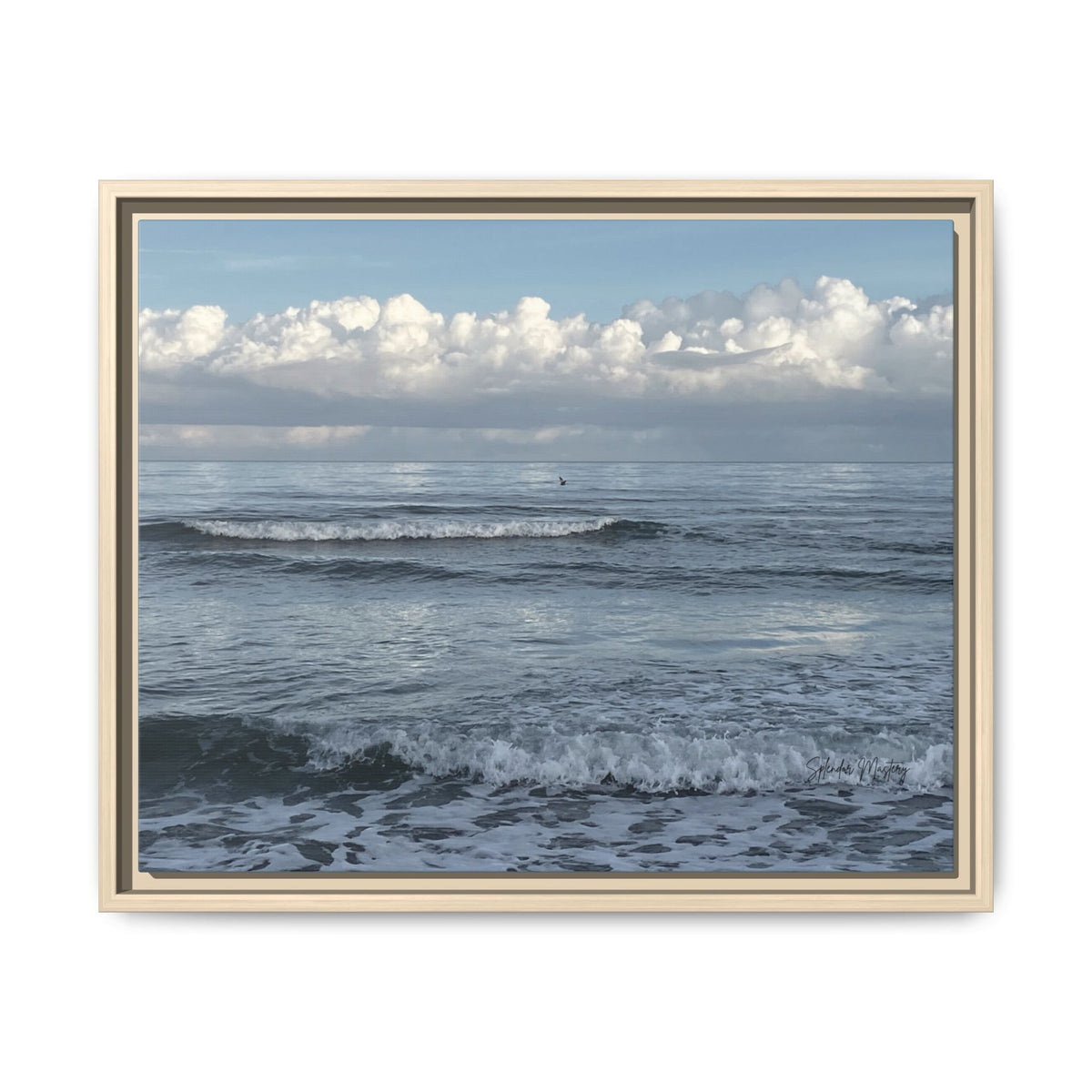Ocean - Matte Canvas, Framed (Natural)