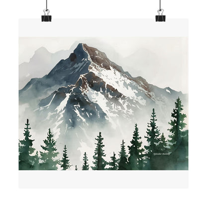 Mountain, Matte Horizontal Poster