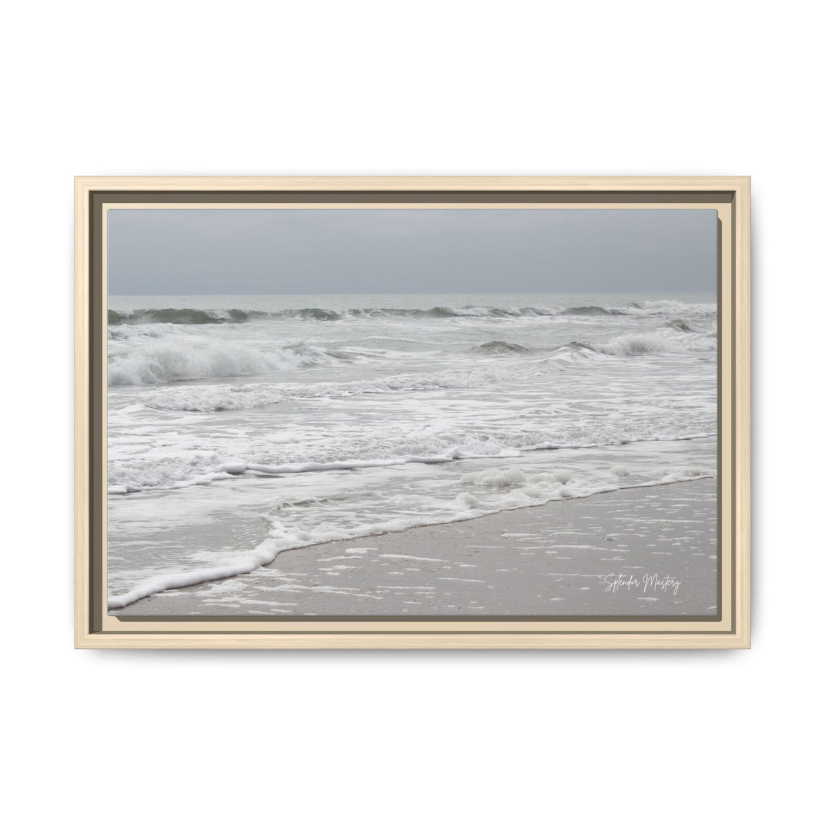 Ocean - Matte Canvas, Framed (Natural)
