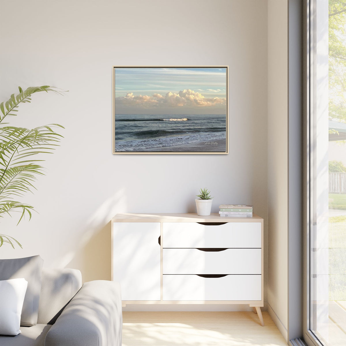 Ocean - Matte Canvas, Framed (Natural)