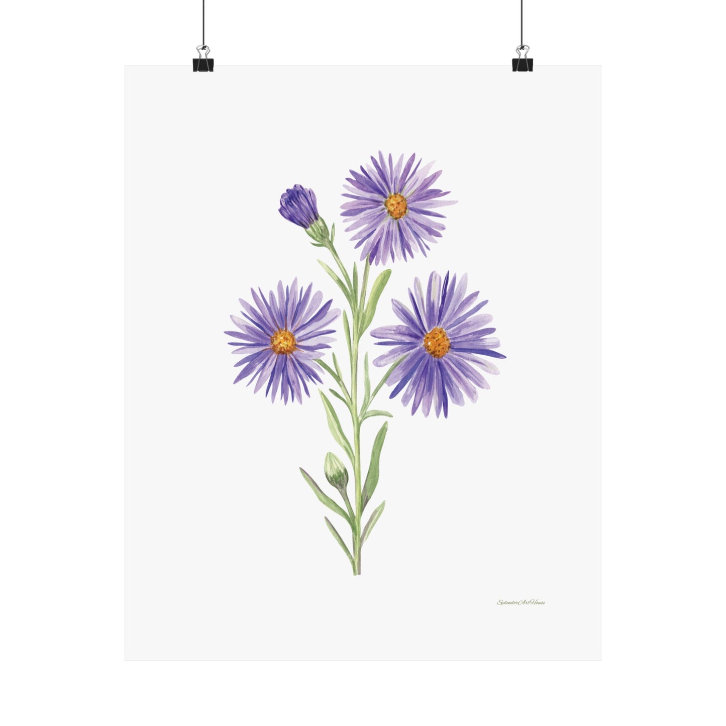 Floral, Matte Vertical Poster