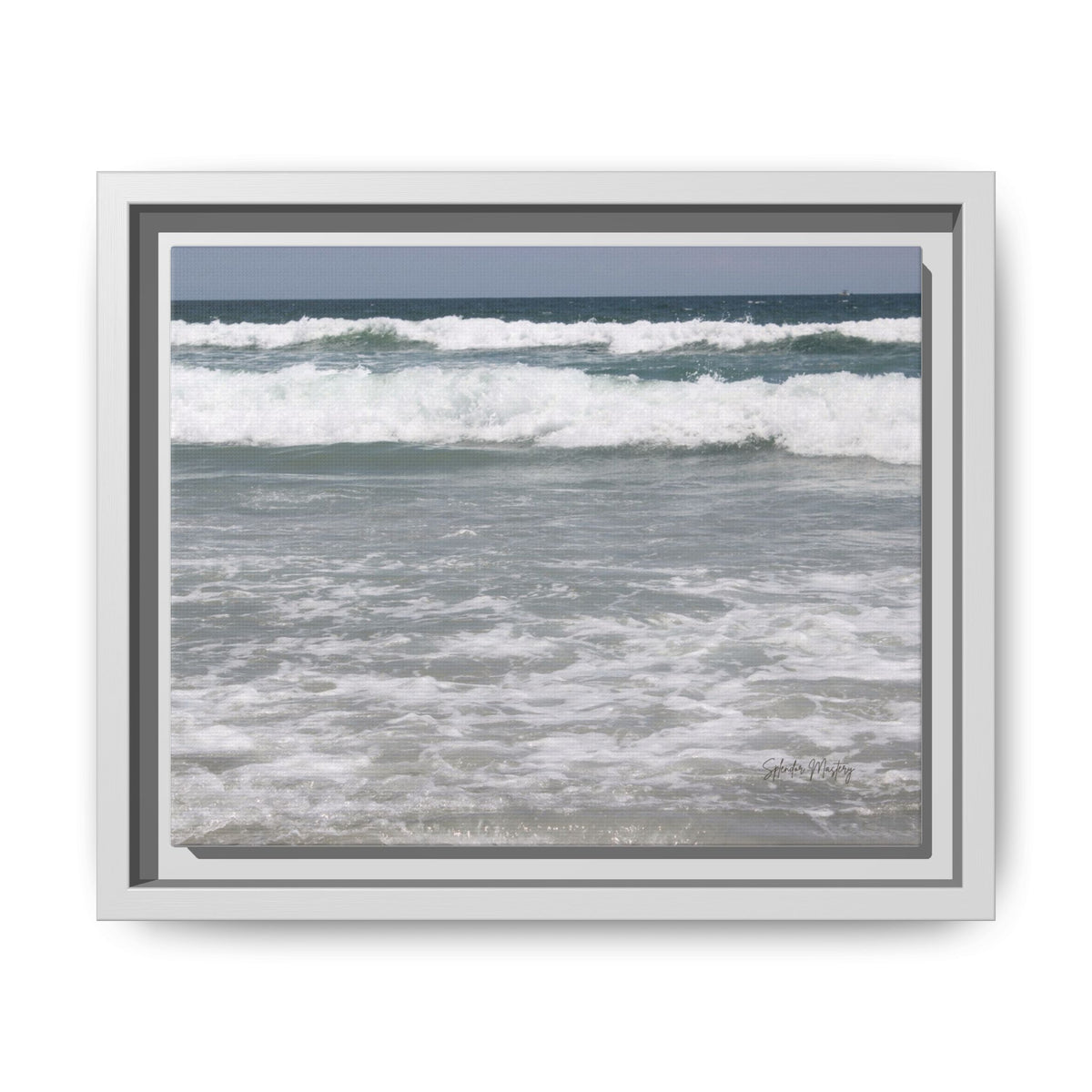 Ocean - Matte Canvas, Framed, Natural