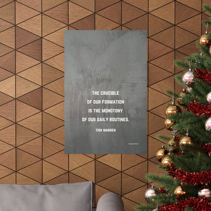 Tish Warren Quote,Inspirational Matte Vertical Poster