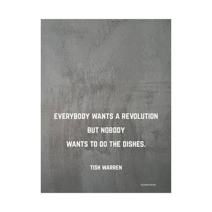 Tish Warren Quote, Inspirational Matte Vertical Poster