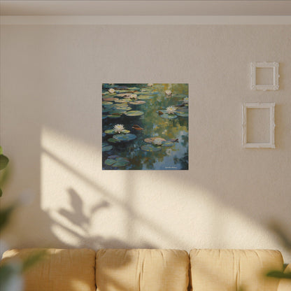 Water Lilies, Matte Canvas, Stretched, 0.75"