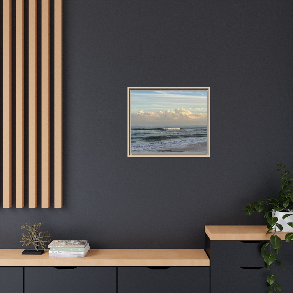 Ocean - Matte Canvas, Framed (Natural)