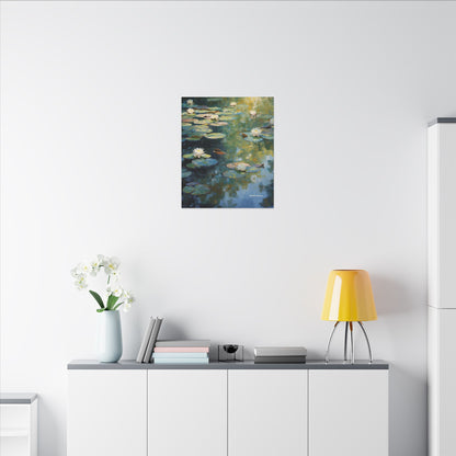 Water Lilies, Matte Canvas, Stretched, 0.75"
