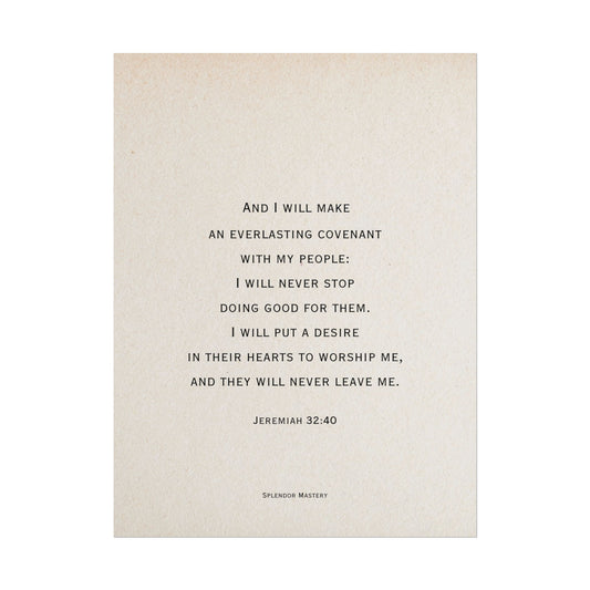 Jeremiah 32:40, Poster