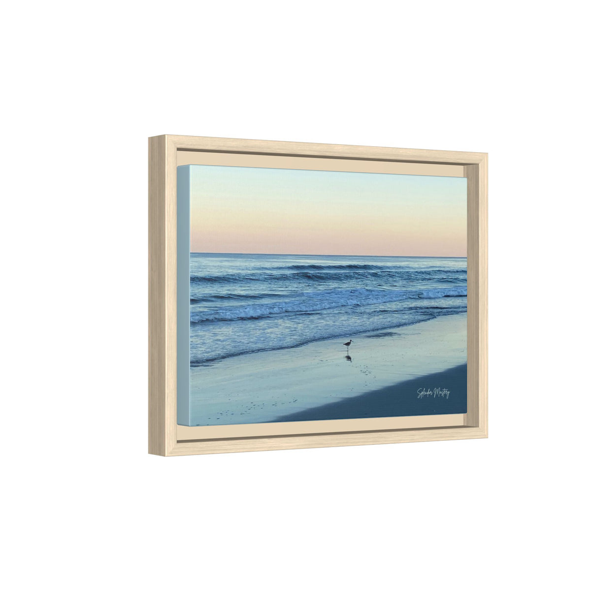 Ocean, Matte Canvas, Framed (Natural)