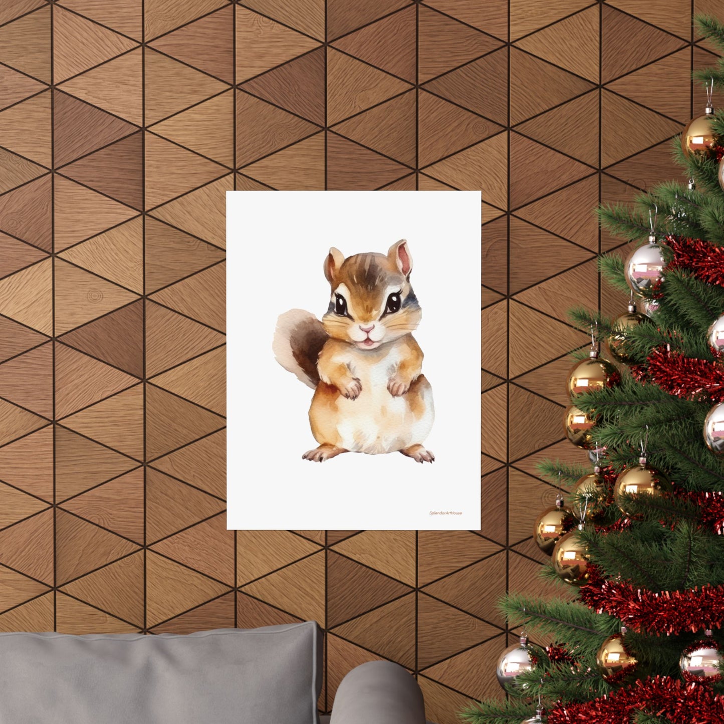 Chipmunk, Matte Vertical Poster