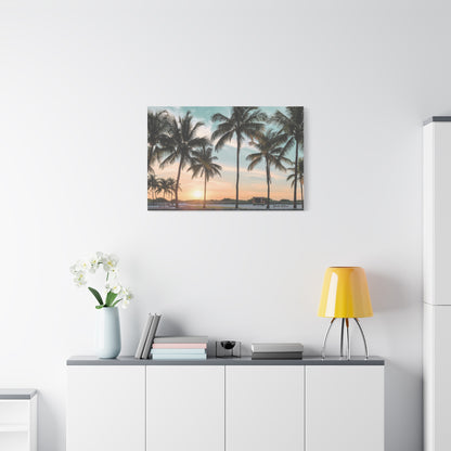 Palm Trees, Matte Canvas, Stretched, 1.25"
