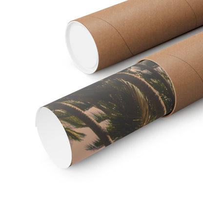 Palm Trees, Matte Horizontal Poster