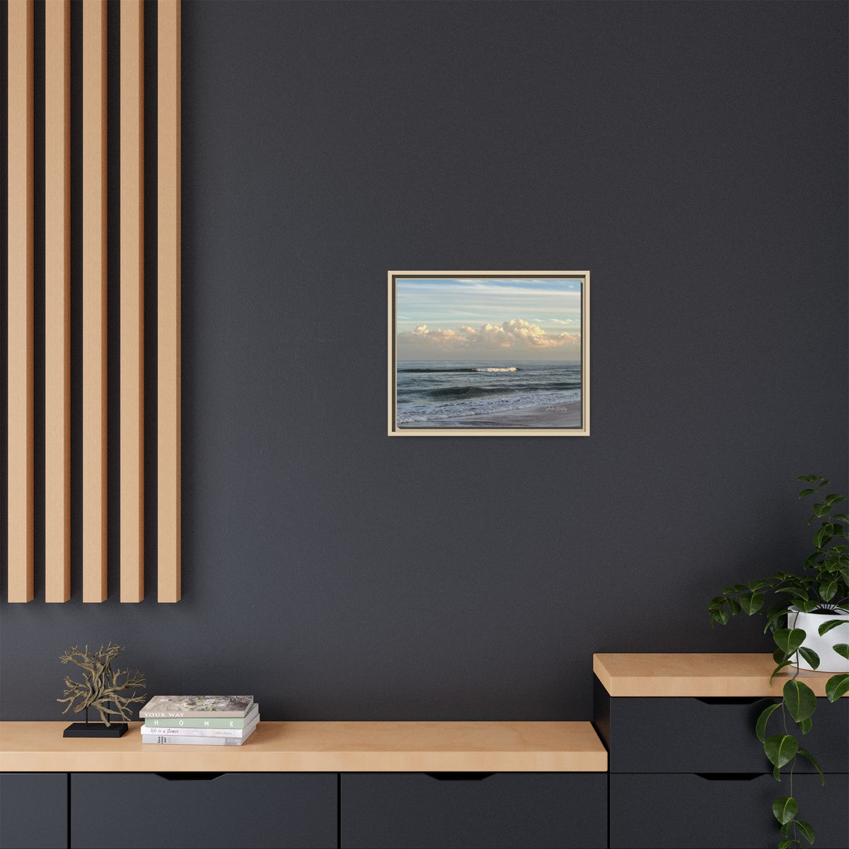 Ocean - Matte Canvas, Framed (Natural)