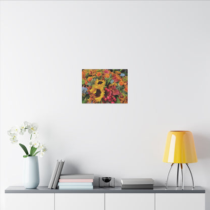 Floral, Matte Canvas, Stretched, 0.75"