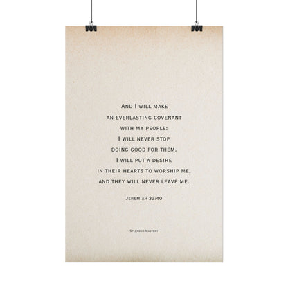 Jeremiah 32:40, Poster
