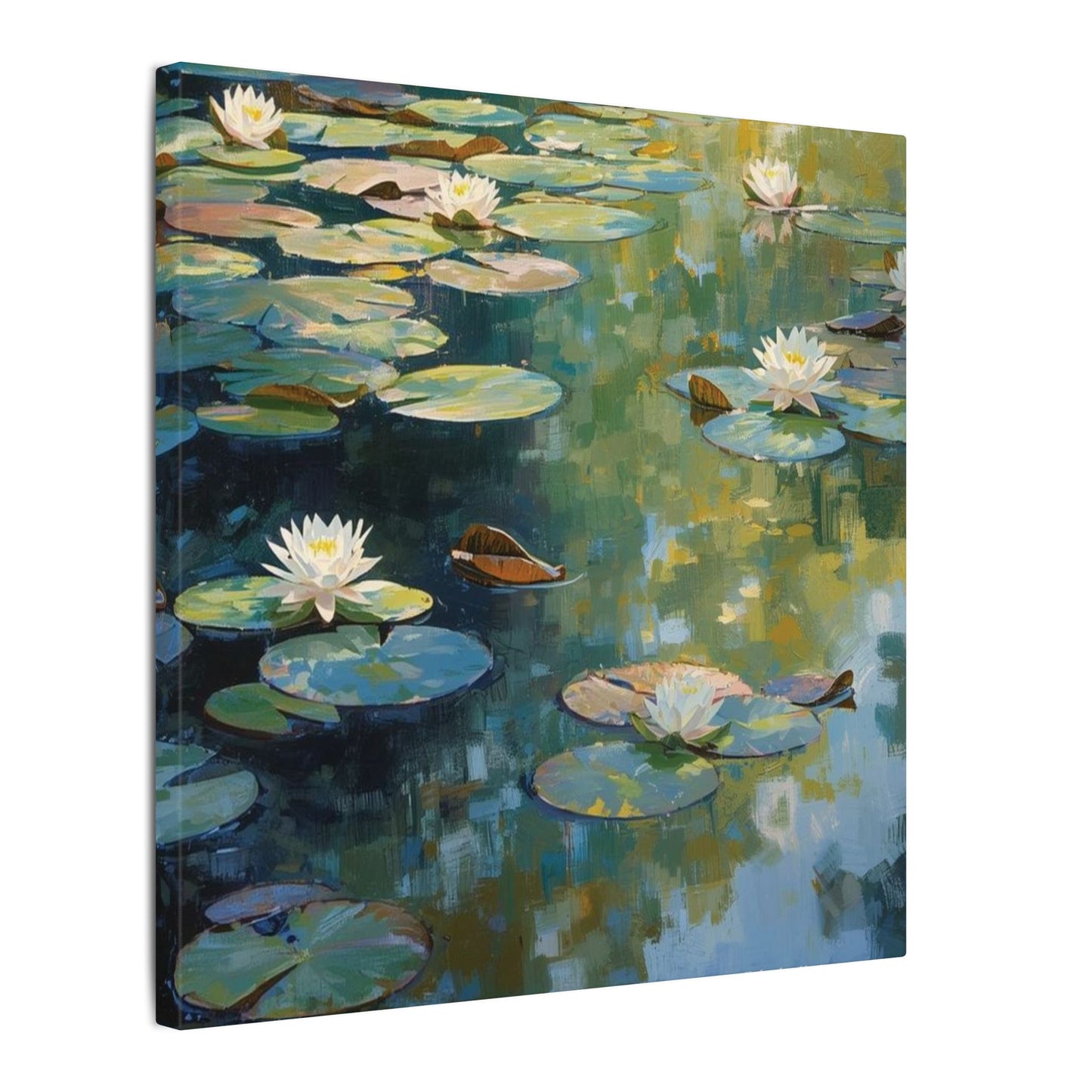 Water Lilies, Matte Canvas, Stretched, 0.75"